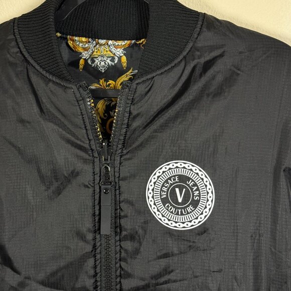 Versace Jeans Couture Jacket Barocco Reversible Bomber Jacket Printed coat - Picture 3 of 13